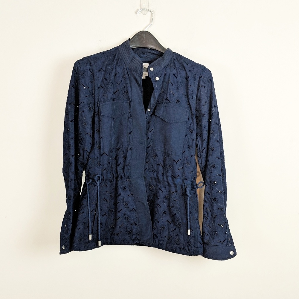 Gap Eyelet Navy Lightweight Jacket - image 4